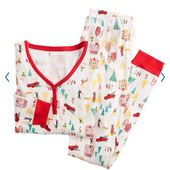 LC Lauren Conrad Holiday Village pjs - Picture 6 of 6